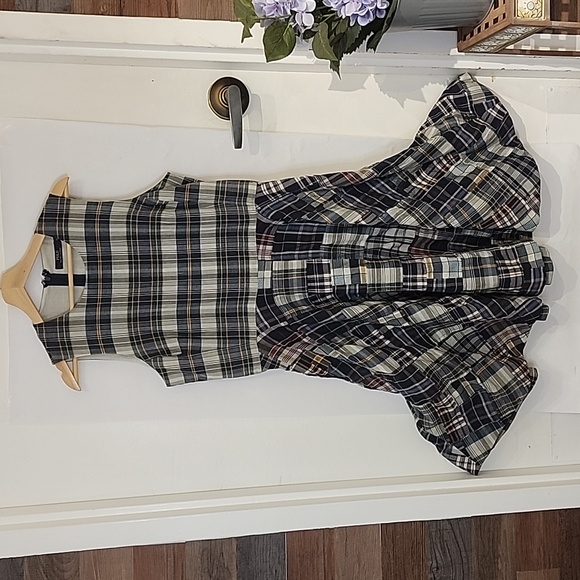 Polo Ralph‎ Lauren Vintage Plaid Dress size 12 - Picture 1 of 4